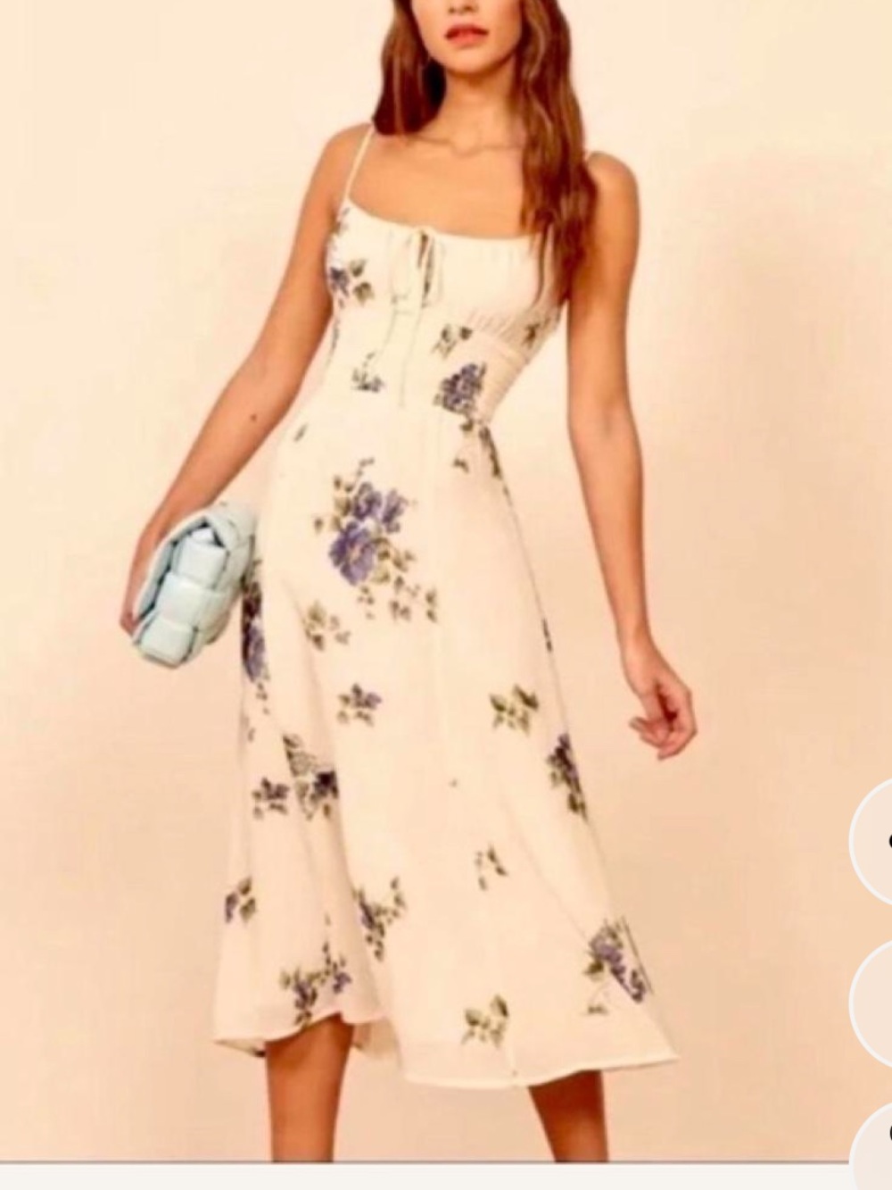 Reformation Bran Floral Midi Dress